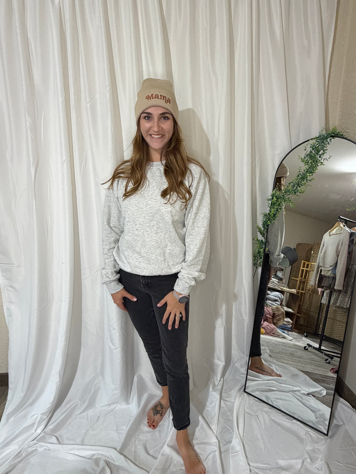 Matching Knit Hats- Mama