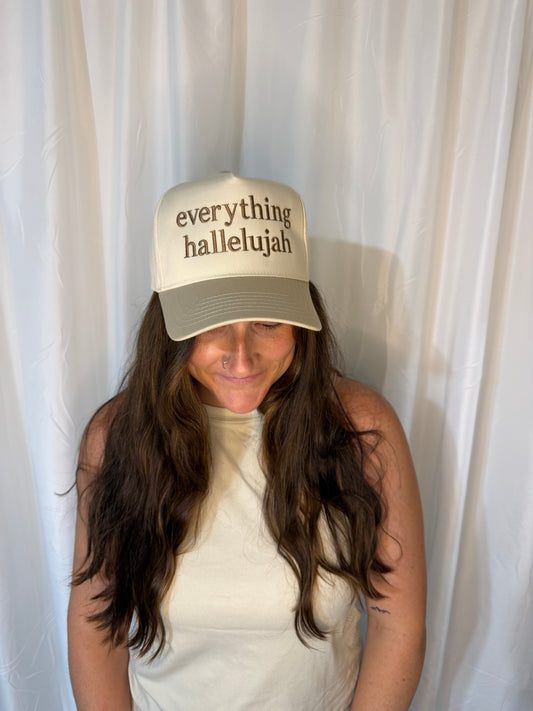 Everything Hallelujah Embroidered Hat