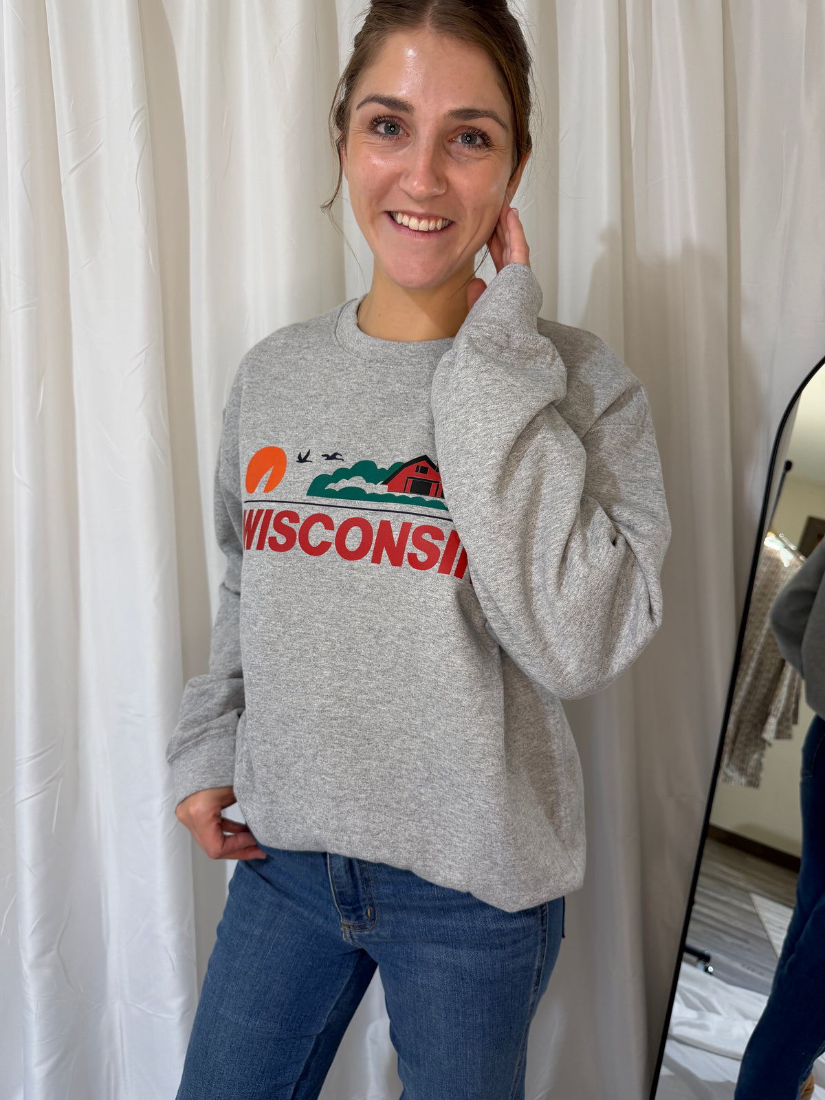 Wisconsin License Plate Sweatshirt