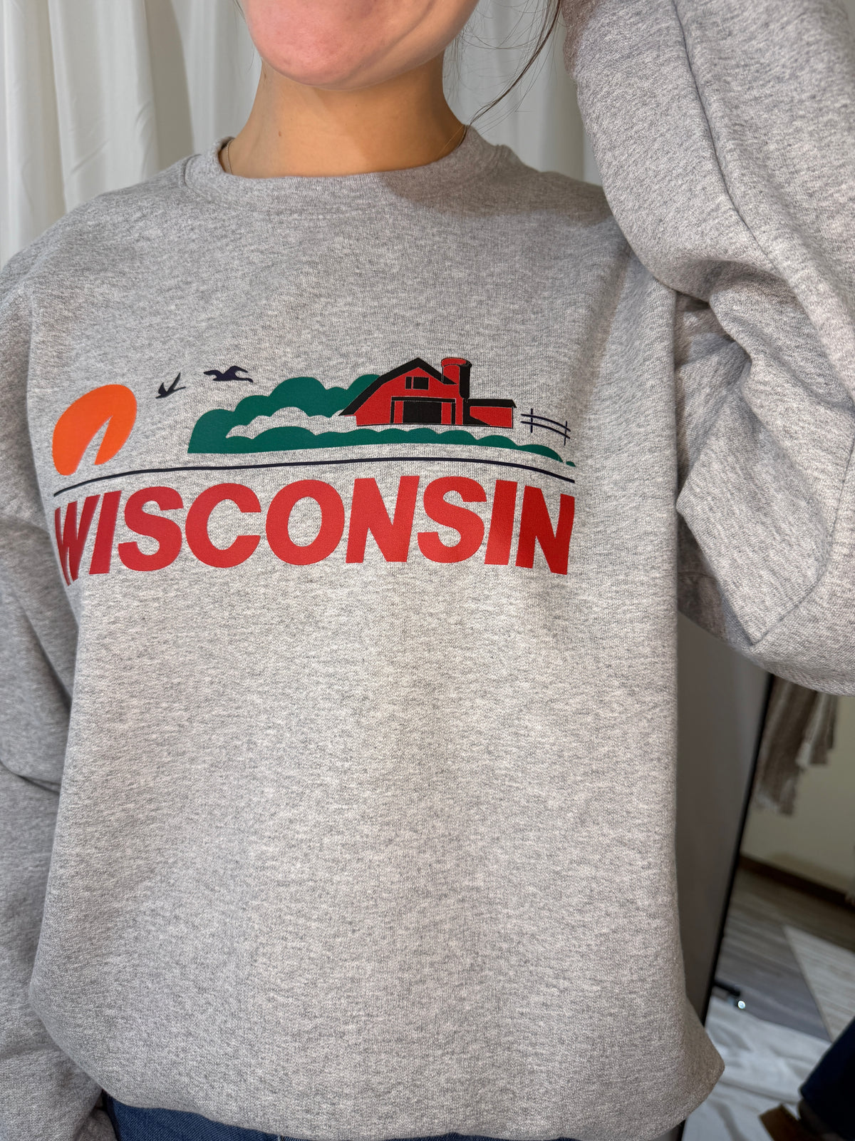 Wisconsin License Plate Sweatshirt