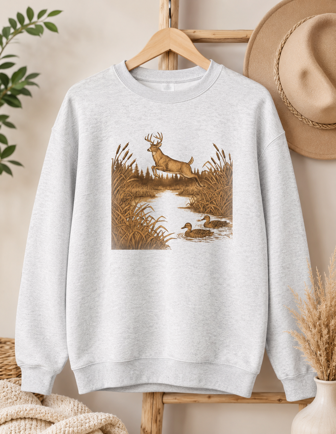 Deer Hunting Wisconsin Sweatshirt