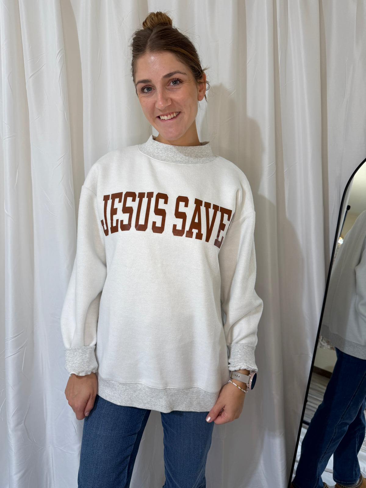 The Jesus Saves Reversible Sweatshirt