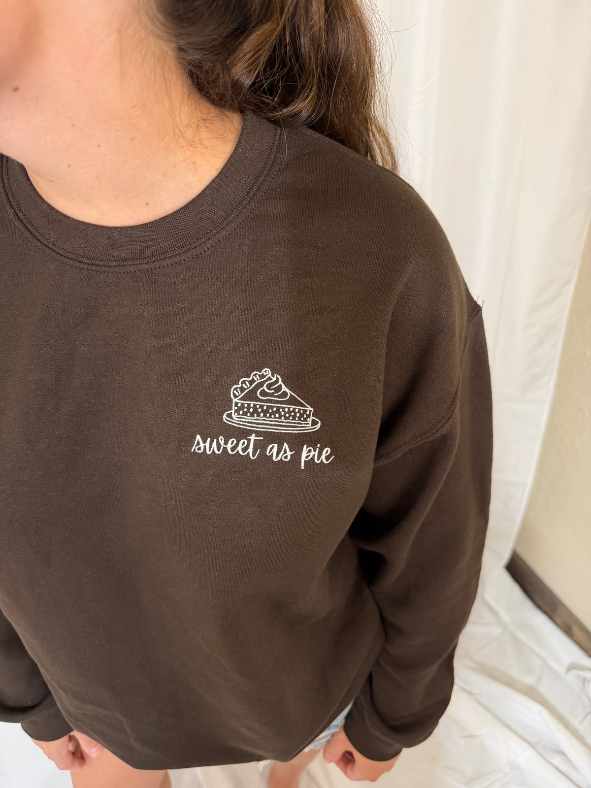 Sweet as Pie Crewneck Dark Chocolate