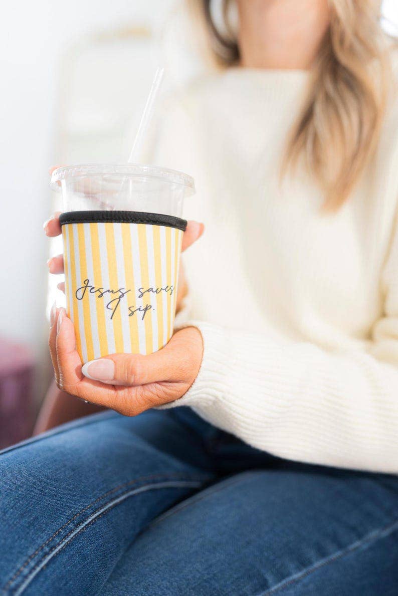 Jesus Saves I Sip Coffee Sleeve